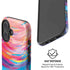 Rainbow Wave Brush Stroke by Etta Vee iPhone 16 Plus Magsafe Impact Case
